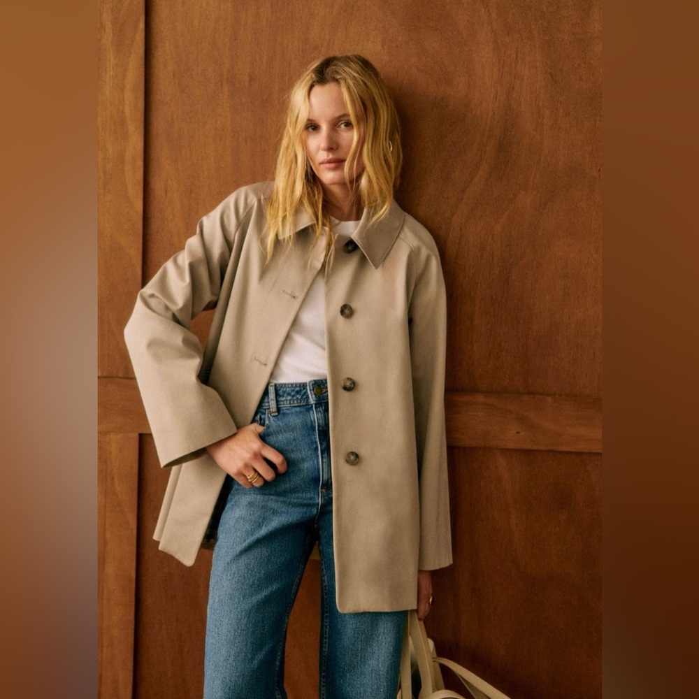 Sezane Carter Trench Coat Jacket